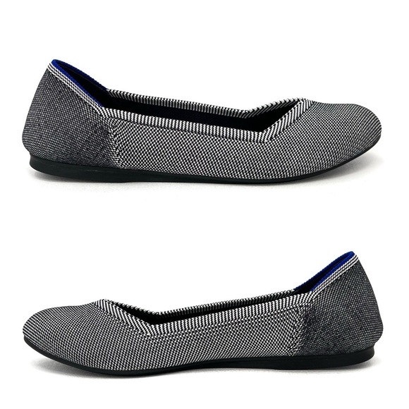 Rothy’s The Flat Birdseye Gray Women’s Shoe Size 10 Round Toe Shoes Recycled EUC - Picture 4 of 14